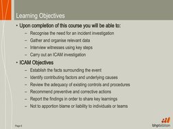 ICAM Investigation Process Overview | PDF | Safety