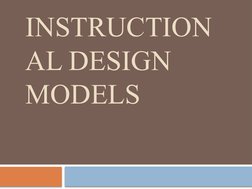Overview of Instructional Design Models | PDF | Instructional Design ...