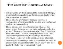 Core IoT Functional Stack Overview | PDF | Computer Network | Internet ...