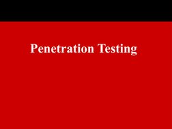 Penetration Testing
