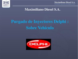 Maximiliano Diesel S.A. 
 
 
Purgado de Inyectores Delphi : 
Sobre Vehículo 
 
   
 
 
 
