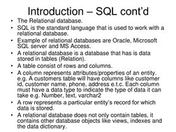 Introduction to SQL Fundamentals | PDF | Sql | Databases