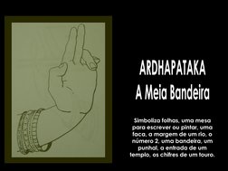 Simboliza folhas, uma mesa 
para escrever ou pintar, uma 
faca, a margem de um rio, o 
número 2, uma bandeira, um 
punhal, a