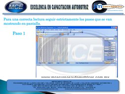 Para una correcta lectura seguir estrictamente los pasos que se van 
mostrando en pantalla. 
Paso 1 
