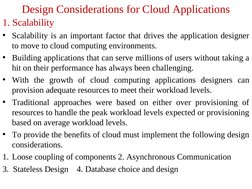 Cloud Application Design Considerations | PDF | Relational Database ...
