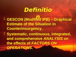 GESCON: Counterinsurgency Analysis Tool | PDF | Military Intelligence ...