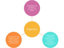 Pragmática 
Capacidades para 
convencer y 
persuadir a los 
demás  
A través de esta 
competencia 
podemos influir en 
las op