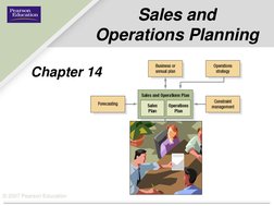 © 2007 Pearson Education 
Sales and  
Operations Planning 
Chapter 14 
