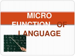 Micro Functions of Language Explained | PDF | Emotions | Word