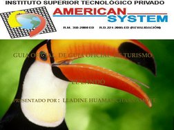 
GUIA OFICIAL  DE GUIA OFICIAL  DE TURISMO 
 
 
EL LANDÓ 
 
PRESENTADO POR : LLADINE HUAMANCHASNAMOTE 
 
