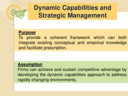 Dynamic Capabilities in Strategic Management | PDF | Strategic ...