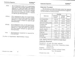 GeNei Restriction Digestion Teaching Kit | PDF