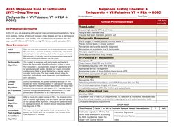 AHA ACLS Megacode Scenarios | PDF | Cardiopulmonary Resuscitation ...