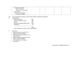Database Systems Course Syllabus | PDF | Databases | Data Model