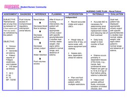 Nursing Care Plan for Renal Failure | PDF | Kidney | Clinical Medicine