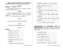 APUNTES DE  ÁLGEBRA                                                                                            Ing. José Luis