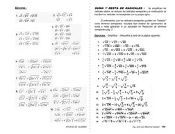APUNTES DE  ÁLGEBRA                                                                                            Ing. José Luis
