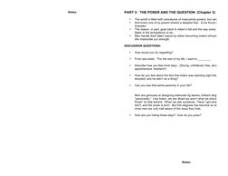 Notes: 
 
 
 
 
 
 
 
 
 
 
 
 
 
 
 
 
 
 
 
 
 
 
 
 
 
 
 
 
 
 
 
 
 
 
 
 
 
 
PART 2:  THE POSER AND THE QUESTION (Chap