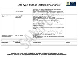 Safe Work Method Statement Guidelines | PDF | Occupational Safety And ...