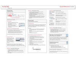 Autocad Plant3d Quick Reference Guide | PDF | Tab (Gui) | Auto Cad