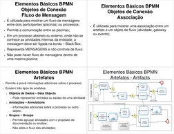 ●É utilizada para mostrar um fluxo de mensagens 
entre dois participantes (piscinas) ou processos;
●Permite a comunicação ent