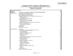 About the Authors
vi
Preface
vii
PART I
SUPPLY CHAIN LOGISTICS MANAGEMENT
1
CHAPTER 1
21st-Century Supply Chains
2
The Supply