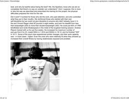 best, and why be bashful about being the best? We, the Spartans, know who we are so
completely that there's no way an outside