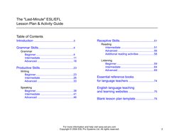 Introduction ... (http://www.esl-pro.com)..........................................3
Grammar Skills..........................