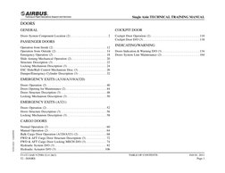 DOORS
GENERAL
Doors System Component Location (2) . . . . . . . . . . . . . . . . . . . . . . . . 2
PASSENGER DOORS
Operation