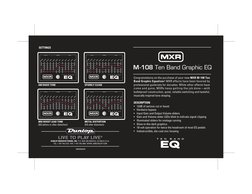 MXR M-108 Ten Band EQ Settings Guide | PDF | Sound Production