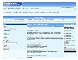 (http://www.google.com/) (http://www.spynets.com/)Return to C (http://www.spynets.com/cheats/cheats.php?Game=c)astle W (http