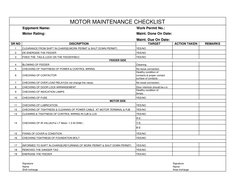 Eqipment Name:
Work Permit No.:
Motor Rating:
Maint. Done On Date:
Maint. Due On Date:
SR NO
DISCRIPTION
TARGET
ACTION TAKEN