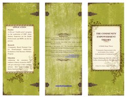 APPLICATION 
Practice 
-in the gov’t health sector’s program 
on the eradication of DHF where 
Sanitary Inspectors are the