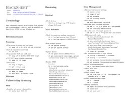 HackSheet
master
Author:
BERKE1337
Web:
https://github.com/berke1337/hacksheet (https://github.com/berke1337/hacksheet)
Licen
