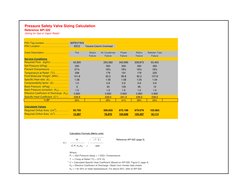 Api 520 Calculation Worksheet PSV Sizing for Fire and Steam Cases | PDF