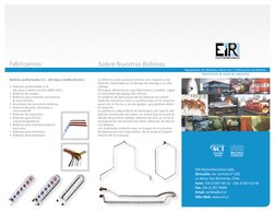 EIR Electromecanica Ltda. 
Dirección. Av. Central nº 530, 
La Selva, San Bernardo, Chile  
Fono. (56-2) 857 66 52 - (56-2) 85