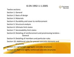 Eurocode 2 Concrete Design Overview | PDF