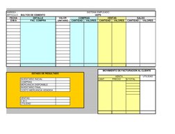 KARDEX :
ARTICULO
BULTOS DE CEMENTO
FECHA
DETALLE
VALOR 
D/M/A
FAC. COMPRA
UNITARIO
CANTIDAD
 VALORES 
CANTIDAD
VALORES
CANTI