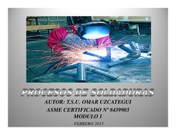 AUTOR: T.S.U. OMAR UZCATEGUI
ASME CERTIFICADO Nº 8439903
MODULO 1
FEBRERO 2015
