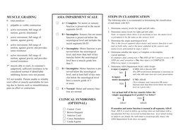 ASIA Impairment Scale for SCI | PDF | Spinal Cord Injury | Medical ...