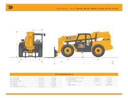 JCB LOADALL - Tier 4i | 506-36 / 507-42 / 509-42 / 510-56 / 512-56 / 514-56
STATIC DIMENSIONS 506-36
D 
B 
C 
A 
E 
F 
G 
H