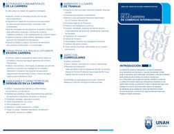 Plan de Estudios Comercio Internacional UNAH | PDF | El comercio ...