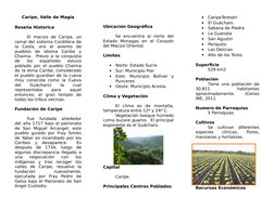 Caripe, Valle de Magia
Reseña Historica
El  macizo  de  Caripe,  un
ramal del sistema Cordillera de
la  Costa,  era  el  asie
