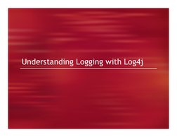 Understanding Logging with Log4j

