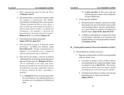 Lección 5
La Comunión Con Dios
Lección 5
La Comunión Con Dios
8
c.
Para capacitarme para la obra de Dios.
2 Timoteo 3:16-17
d
