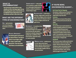 WHAT IS 
DISCRIMINATION?
You may have been treated unfairly in some 
situations, but this is not always against the law. 
Und
