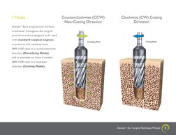 Densah™ Bur Surgical Technique Manual
9
I. Modes 
Densah™ Burs progressively increase 
in diameter throughout the surgical 
p