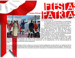 (https://es.wikipedia.org/wiki/Independencia_del_Per%C3%BA)Fiestas Patrias en el Perú
Las Fiestas  Patrias  del  Perú  (http