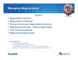 Managing Mega Projects with Fluor Tools | PDF | Business | Economies