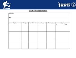 Sports Development Plan Example | PDF | Business